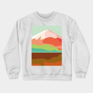 Lake near Fujiyama mountain Crewneck Sweatshirt